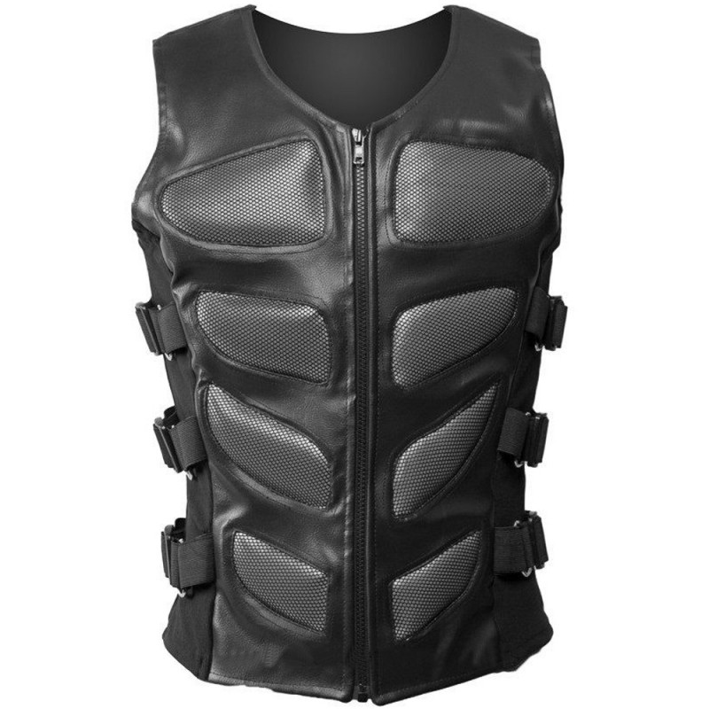 Men's Cyber LeatheretteMatrix Bodice Waistcoat Jacket Steampunk Gothic Waistcoat Vest 